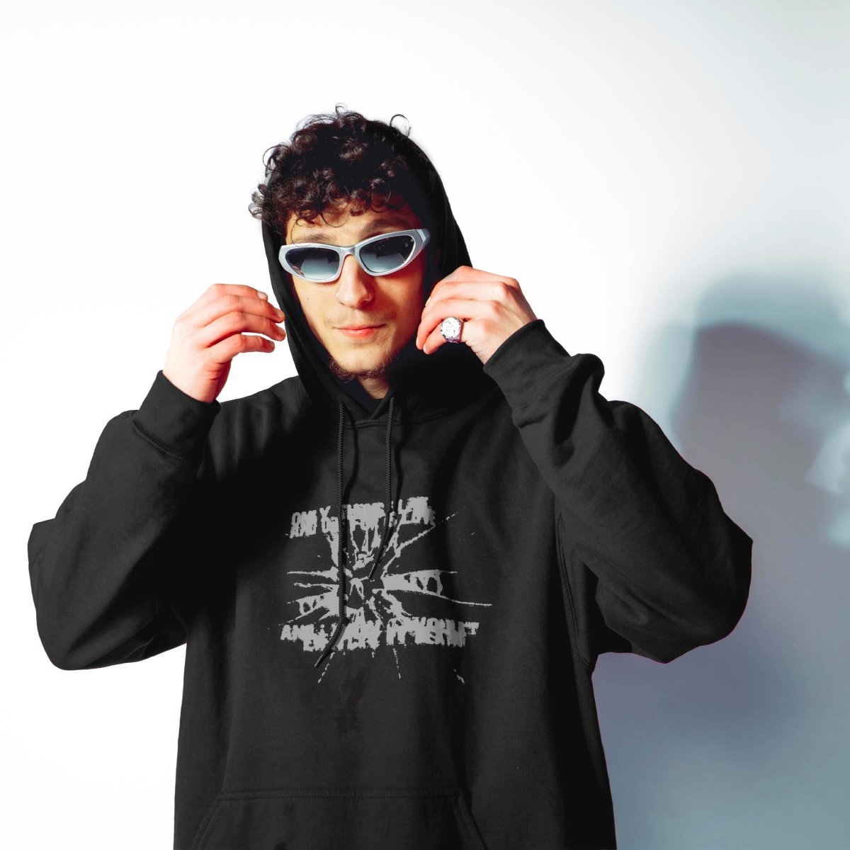 LOVE BLACK HOODIE - DL75 LOVE BLACK HOODIE