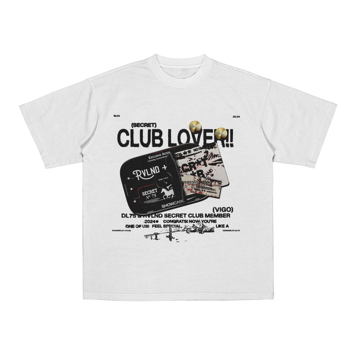 RVLND X DL75 MERCH TEE - DL75 RVLND X DL75 MERCH TEE