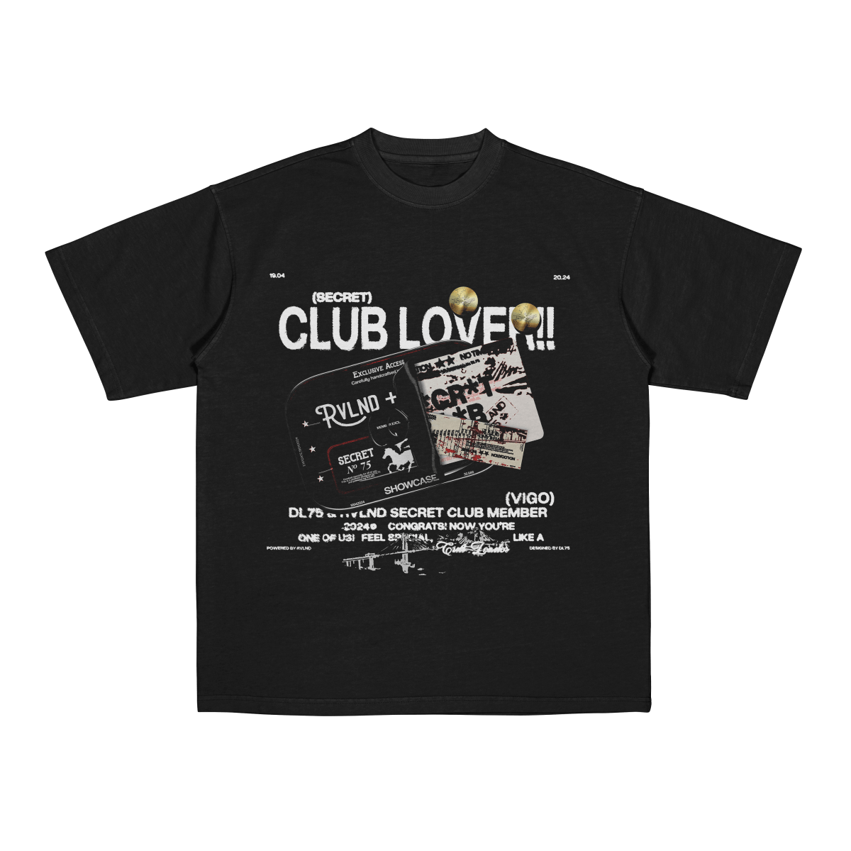 RVLND X DL75 MERCH TEE - DL75 RVLND X DL75 MERCH TEE