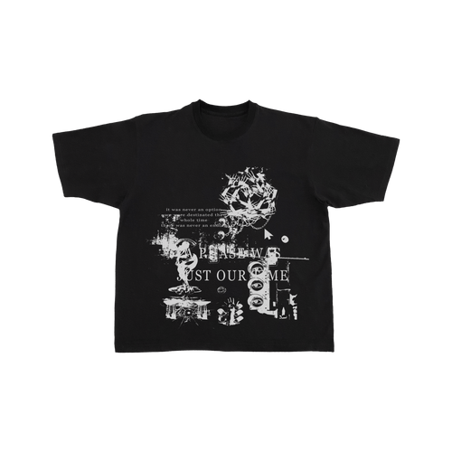 "WORLD'S PARANOIA" PHASE V2 BLACK TEE - DL75 "WORLD'S PARANOIA" PHASE V2 BLACK TEE